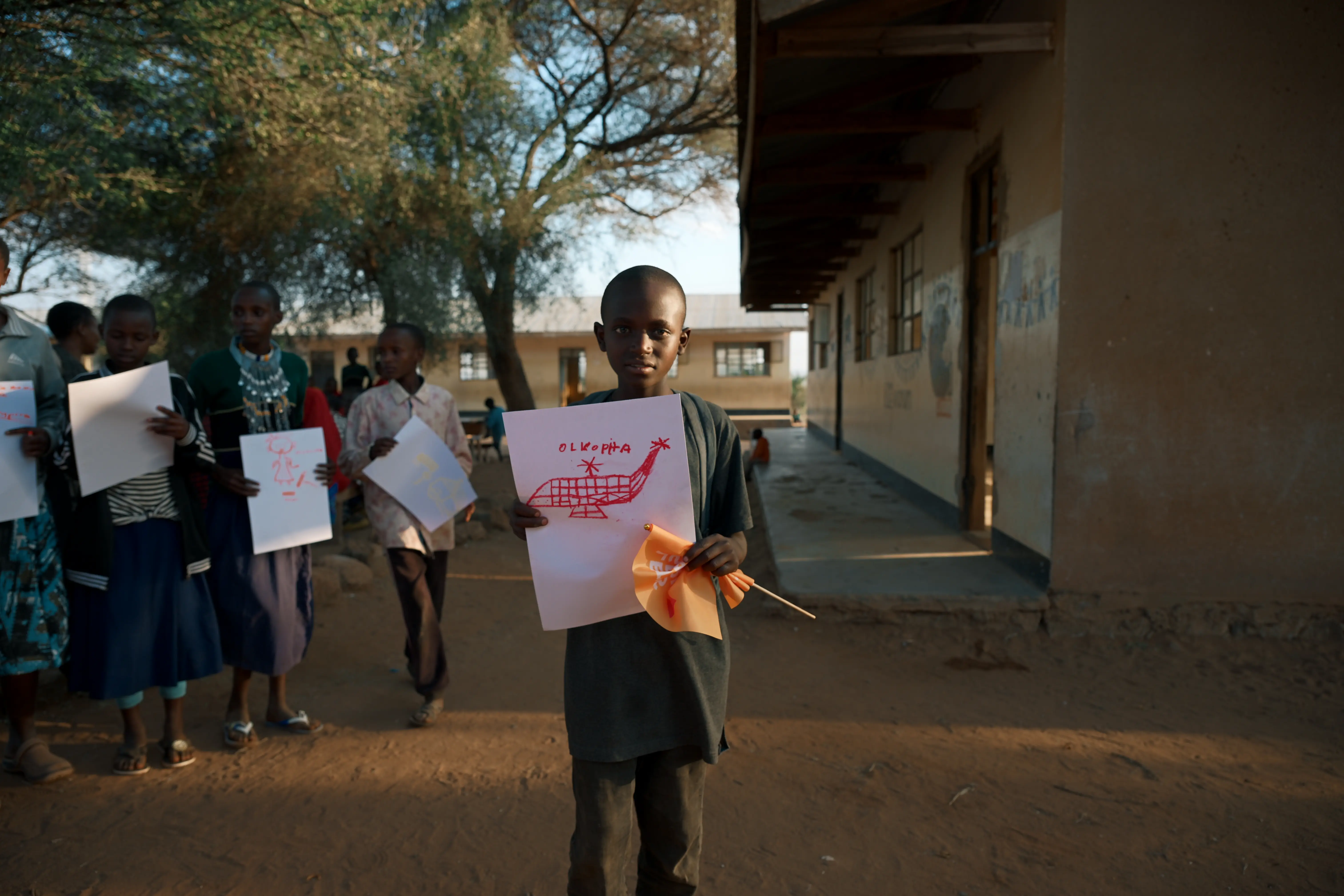 The children drew their dreams.