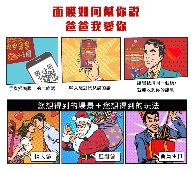面膜幫你說，爸爸我愛你