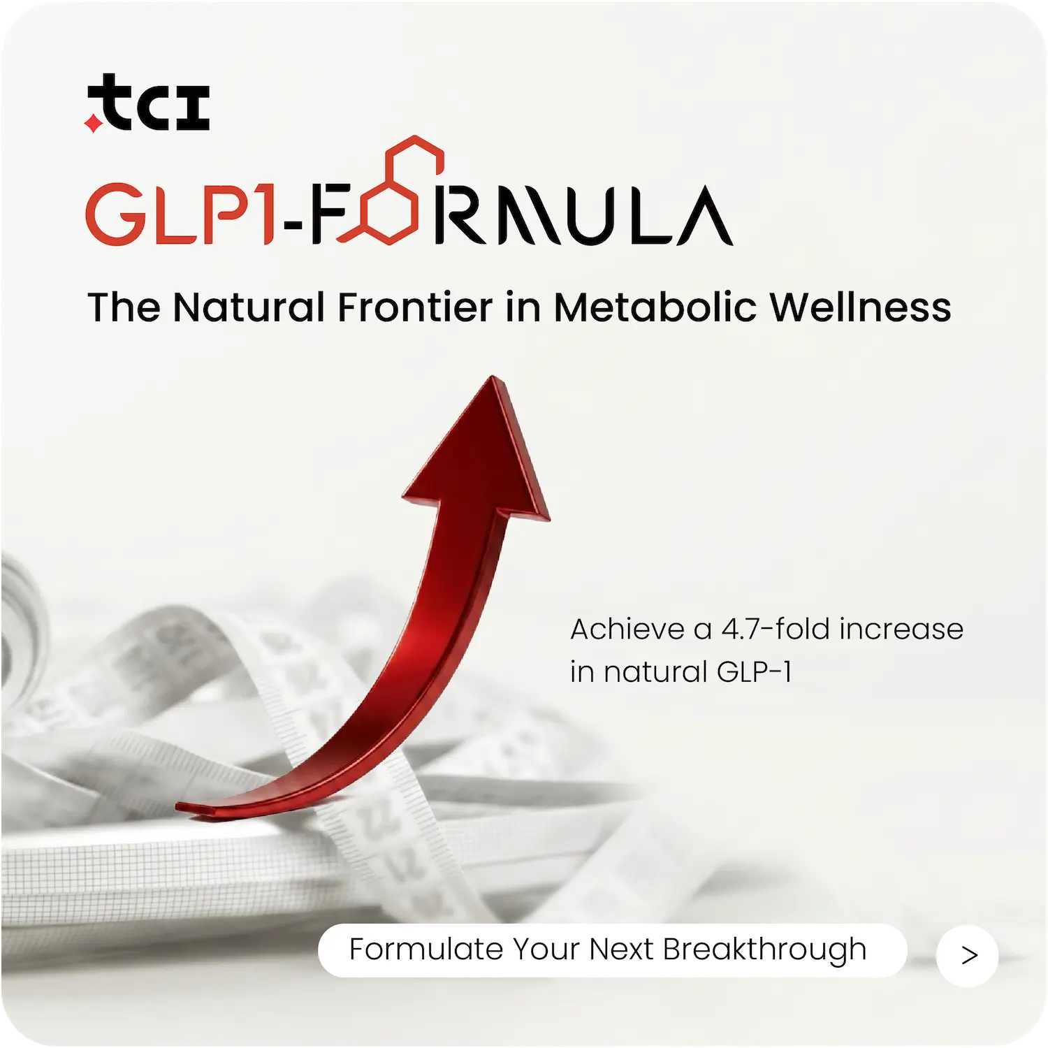 TCI GLP-1 Formula for optimal metabolic support featured on NutraIngredients.com.