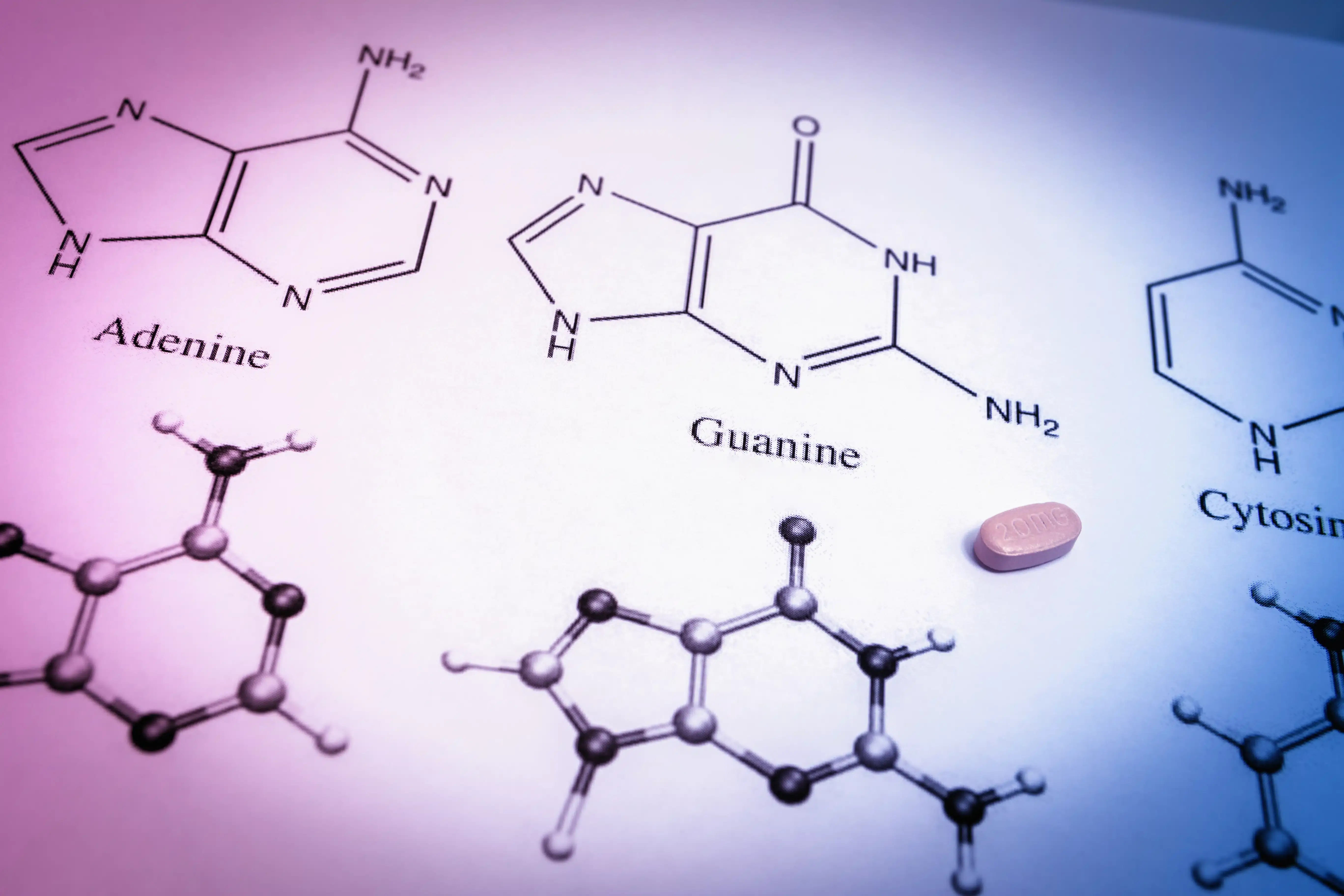 Chemistry Science Formula and Pink Pill